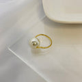 【earyear】Ball Pearl design Point Pearl Ring